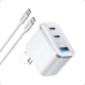 Anker Nano 70W Max 3-Port Fast Charger USB C, Type C Charger Fast Charging | Compact and Stylish USB C Charger Block, for iPhone 17/17 Pro Max/16 Series, MacBook Pro, iPad (Black, Cable Included) by Unknown