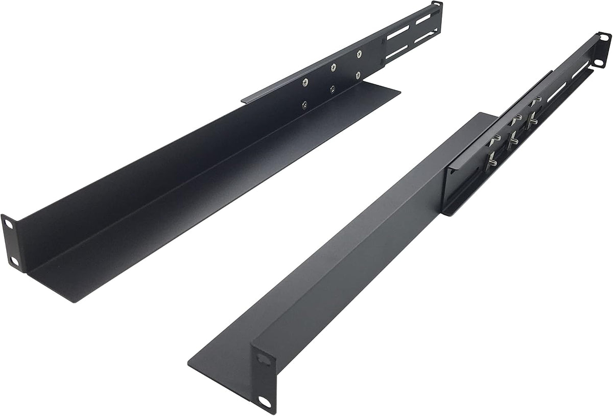 1U Universal 4-Post Rack Mount Server Shelf Rails 16-33" D by JINGCHENGMEI