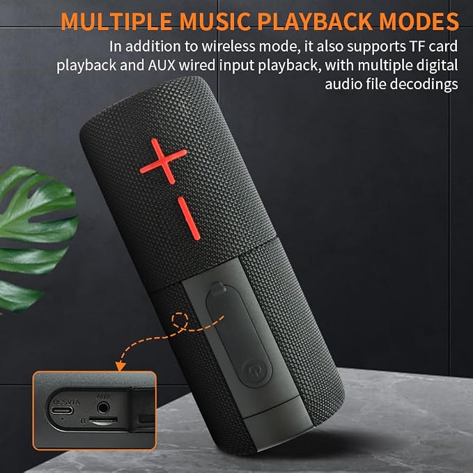 2 in 1 Magnetic Dual Splittable Bluetooth Speaker, IPX6 Waterproof Split Portable Wireless Speaker with 20W Loud Stereo Sound, Bluetooth V5.3, 24H Playtime, Multiple pairing for Home,Outdoor or Travel - Image 9