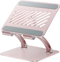 tounee Tablet Holder Stand, Dual Rod Adjustable Aluminum Desktop Stand, Compatible with 4.7-16.9" iPads, Surface Tablets, Portable Monitor, Kindle and More (Rose Gold) by tounee