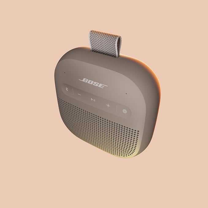 Bose SoundLink Micro Portable Bluetooth Speaker (2nd Gen), Wireless Outdoor Speaker, Up to 12 Hours Battery Life, Waterproof and Dustproof, Sandstone | Bluetooth 5.4 speaker with IP67 rating and 12-hour battery for travel, hiking and outdoor use - Image 2
