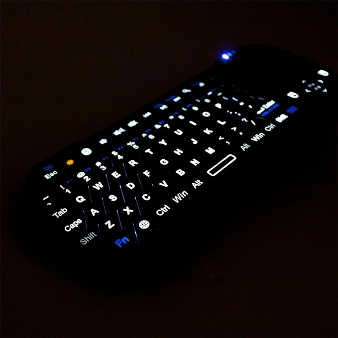 Fosmon Mini Bluetooth Keyboard (QWERTY Keypad), Wireless Portable with Touchpad, Compatible with Apple TV, Amazon Fire Stick, PS4, PS4 Pro, PS5, HTPC/IPTV, VR Glasses, Smartphones - Image 6