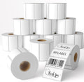 MFLABEL 12 Rolls Thermal Shipping Labels (12,000 Labels) - 2.25 x 1.25 Inch Direct Thermal Perforated Stickers for FBA, Barcode, SKU, Packaging – Compatible with Zebra, Rollo, Munbyn Thermal Printers by MFLABEL