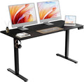 55"x24" Standing Desk, Height Adjustable Sit-Stand Home Office, Black | Electric Adjustable Standing Desk, Sit to Stand Computer Office Desk with Splice Board, Memory Preset, Lifts 28.7''-46.5" by ERGOMAKER