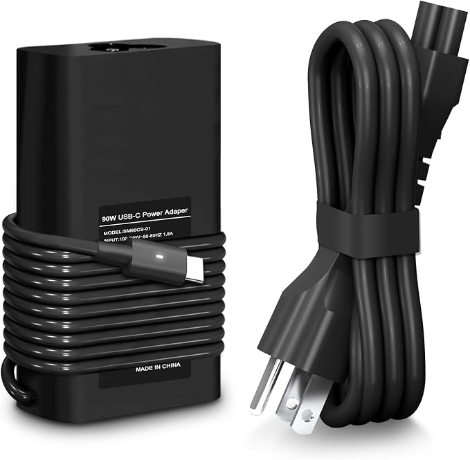 LHYSFIY 90W 65W USB C Laptop Charger Compatible with DELL Latitude 5420 5520 5320 7420 5430 7390 7320 7400,DELL XPS 13 Chromebook 3100 Computer Type C Fast Charging Power Supply Cord by Hpusbclaptopcharger