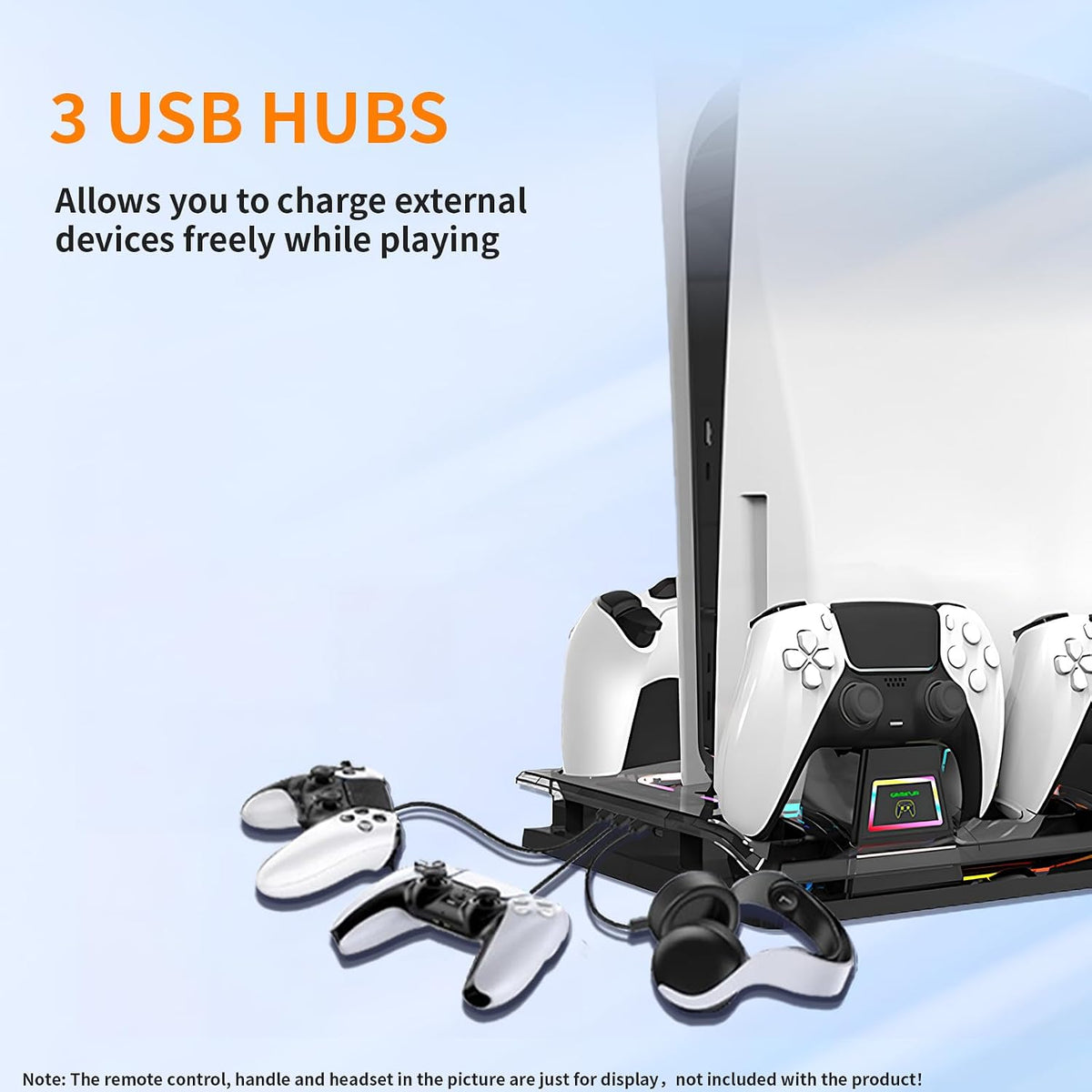GAMINJA for Ps5 Cooling Station with Ps Portal Charger for Ps5/Slim/Pro - Image 5
