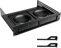 19" 2U Rack Mount Shelf for Sonos Amp, Holds 2 Amps, 14" Deep by Cinihi