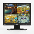 Cocar 15" CCTV BNC Monitor VGA HDMI AV, 4:3 HD Display LCD Security Screen with USB Drive Player for Surveillance Camera STB PC 1024x768 Resolution Built-in Speaker Audio in/Out by Cocar