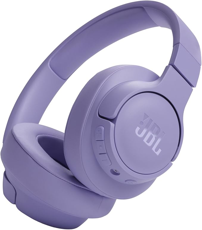 JBL Tune 720BT - Wireless Over-Ear Headphones - Purple | JBL Pure Bass Sound, Wireless Bluetooth 53 technology, Customize your listening experience, Hands-free calls with Voice Aware by JBL