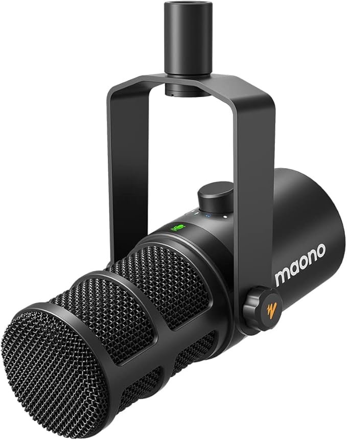 MAONO PD400X Dynamic Microphone, USB/XLR Podcast PC Mic with Software | EQ,Tap-to-Mute, Headphone Jack, Gain Knob & Volume Control, Studio Mic for Broadcast, Recording, Streaming & Gaming by MAONO