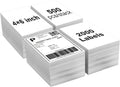 【2000 Labels/4 Stacks】 Labelebal 4" x 6" Fanfold Direct Thermal Labels (101mm x 152mm) Shipping Address Mailing Postage Labels Compatible for Zebra & Rollo Printer Adhesives (500 Labels/Stack) by Labelebal