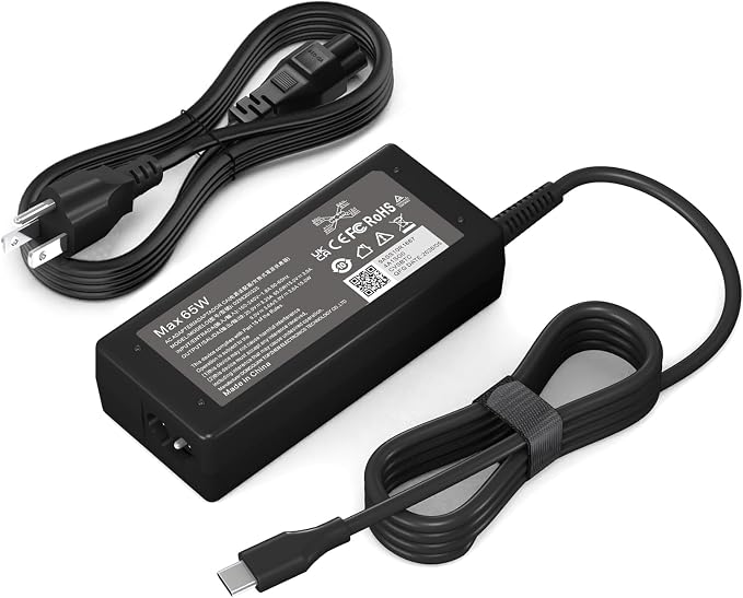 Replacement 65W USB C Laptop Charger Compatible with HP Chromebook and All 65W USB Type C Power Adapter by YZAESHAY