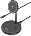 Anker PowerWave 2-in-1 MagSafe Compatible Wireless Charging Stand | Magnetic Dual-Device Dock Lite for iPhone 16 / 15 / 14 / 13 Series, AirPods 2 / Pro, and More (Adapter Not Included) by Unknown