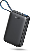 Portable Charger 50000mAh, PD22.5W Fast Charge Power Bank Built-in 2 Cables | Portable Phone Charger for iPhone/Android/Samsung Galaxy Travel Essential (Black) by Unknown