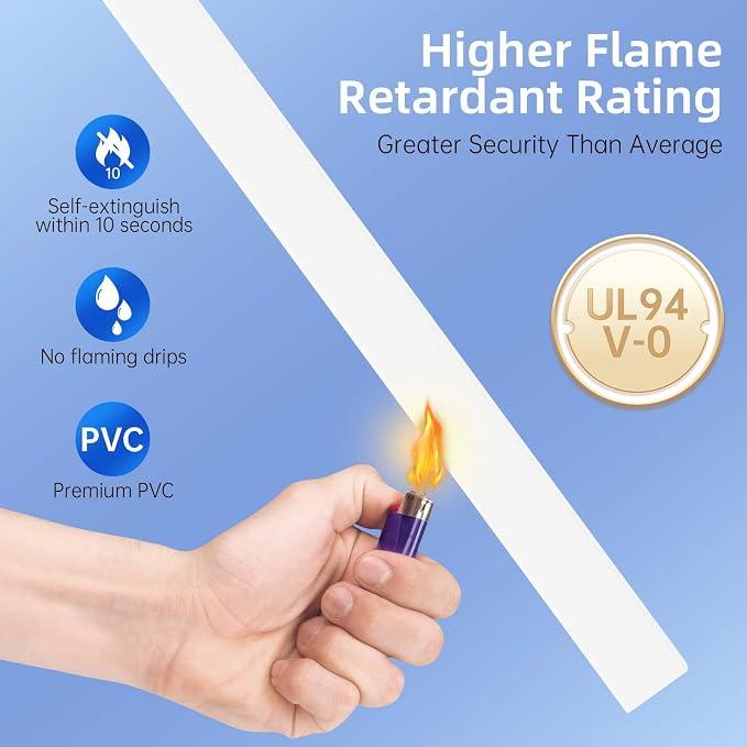 Delamu Large 142in Cord Hider for 3-4 Cords, Cord Covers for Wires on Wall, Easier Install Wire Covers for Cords on Wall, Cable Wire Hider, Cable Cover Management Raceway, W1.18 H0.63in, White - Image 6