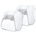 playvital 2 Pack Controller Display Stand for ps5, Gamepad Stand Desk Holder for ps5 Controller Accessories with Rubber Pads, White by playvital
