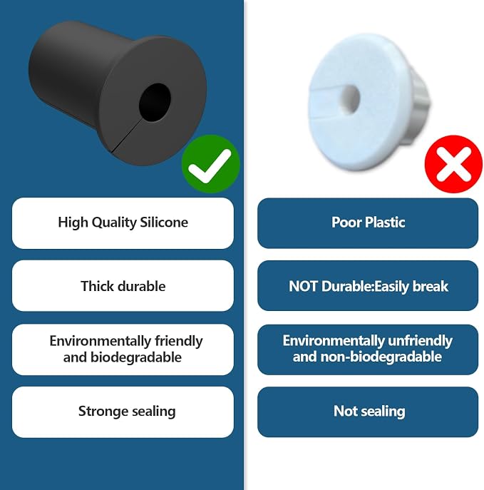 2PCS 3/4 inch starlink Wall Grommets for Cables,Wall Cable Pass Through for starlink,Star Link Cable Routing kit Accessories for starlink ethernet Cable Wall Bushing Feed Through - Image 5