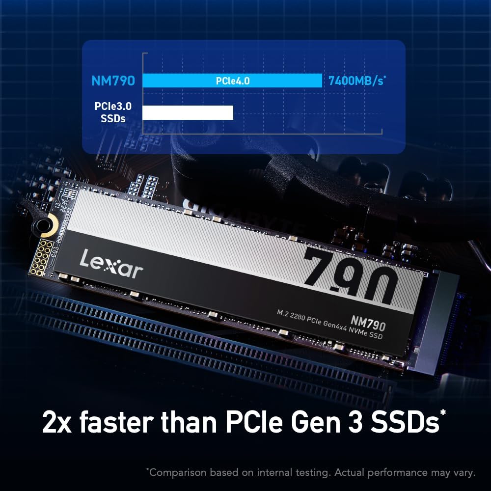 Lexar 1TB NM790 Internal NVMe SSD, 7400/6500 MB/s, M.2 2280, PCIe Gen 4x4 - Image 5
