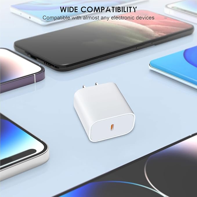 i Phone USB C Fast Charger, 3Pack 40W USB C Wall Charger with 6FT Cable for i Phone 17/17 Plus/17 Pro/17 Pro Max/16/16 Plus/16 Pro/16 Pro Max/15/15 Plus/15 Pro/15 Pro Max - Image 5