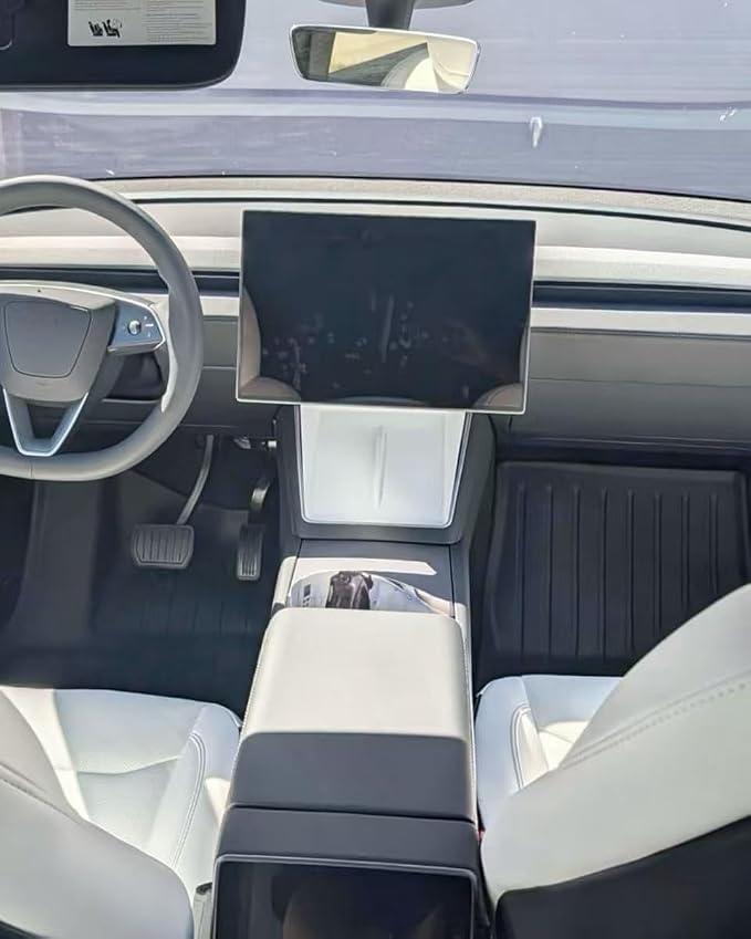 Center Console Wireless Charging Pad Protector for Tesla Model 3 (Highland 2024-2025) & 2025-2026 Tesla Model Y Juniper, Ultra-Thin Phone Non-Slip Pad, Silicone Charging Tray Cover Accessories - White - Image 9