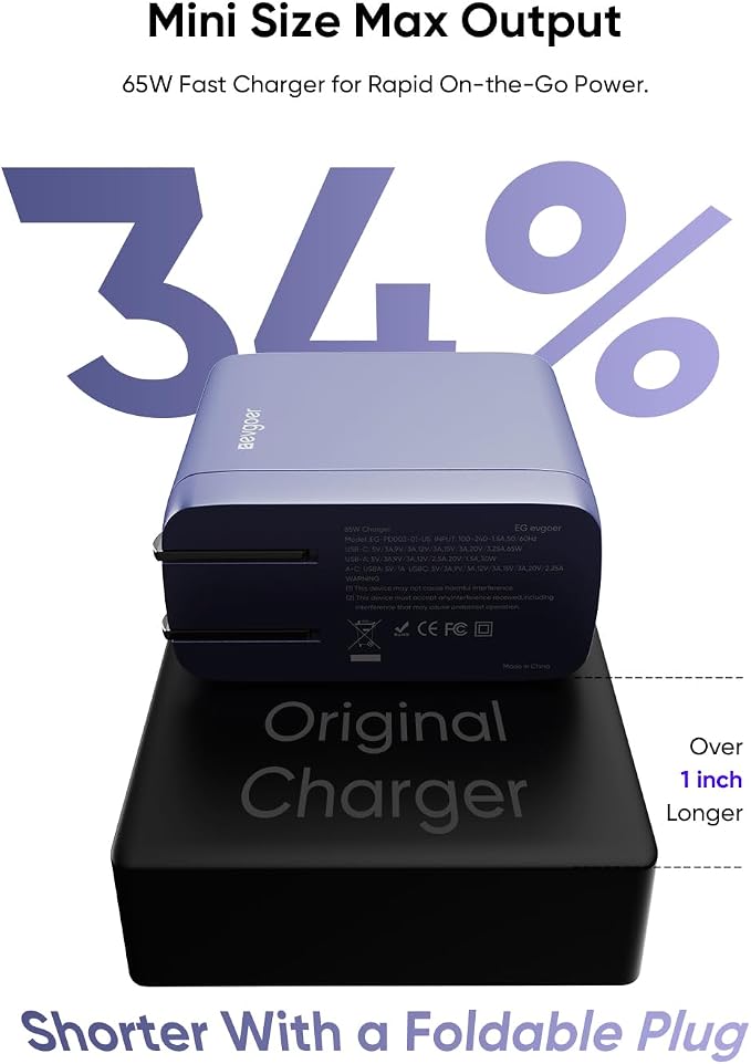 Microsoft Surface Charger, 65W Surface Pro Charger for 12/11/10/9/8/7/6/5/4/3/X, Compatible with Both Microsoft Book/Laptop/Tablet and All USB-C Deviece (Blue) - Image 6