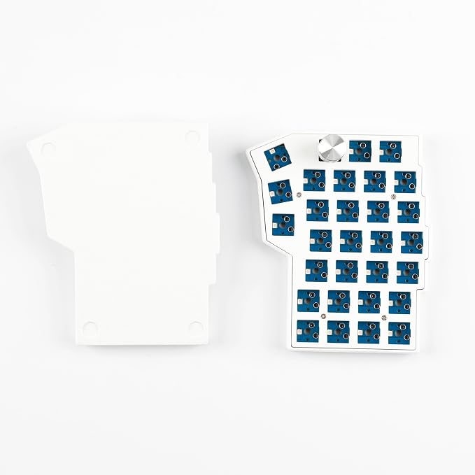 YMDK BORNE Knob Corne4×6 Layout 58 Keys Ergonomic Wired Hot-swap Split MX Mechanical Keyboard South RGB QMK Vial Programmable - Image 2
