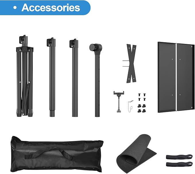 Facilife Projector Stand - Adjustable Height 22 to 63 Inches, Tripod for Laptop & Projector, Outdoor Movies - Image 9