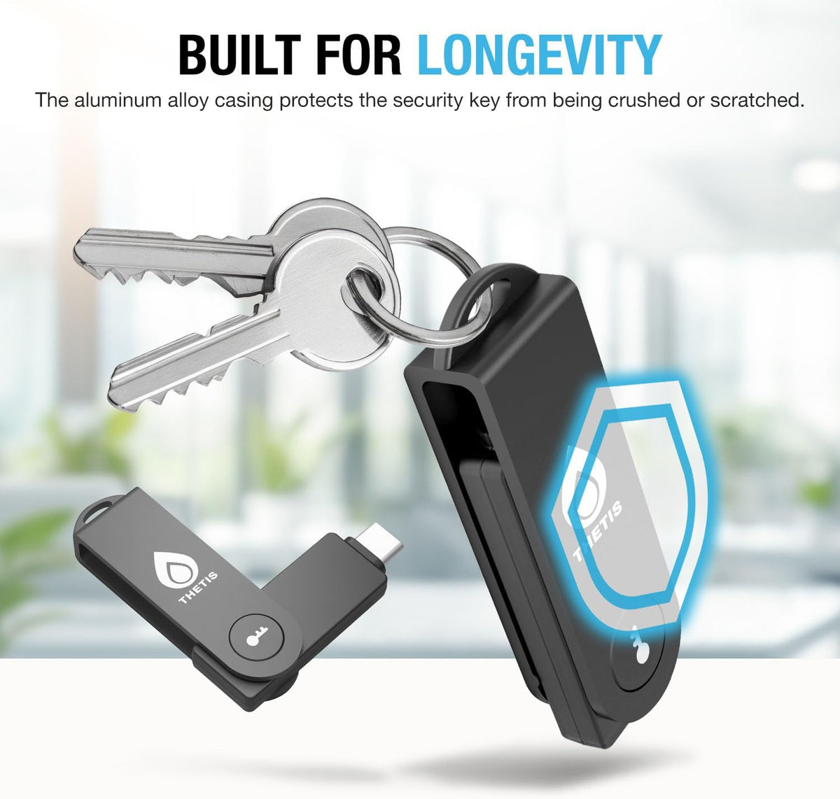 Thetis Pro-C FIDO2 (L2) Security Key Passkey Device with USB C & NFC, TOTP/HOTP Authenticator APP, FIDO 2.0 Two Factor Authentication 2FA MFA, Supports Windows/macOS/Linux/Gmail/Facebook/Dropbox - Image 7