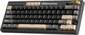 RK ROYAL KLUDGE M65 Wireless Gaming Keyboard with Volume Knob, 60% Hot Swappable Mechanical Keyboard 2.4G/BT/USB-C, Gasket Mount, Battery Display, PBT Keycaps, Hot-Swappable Cream Switch, Black by RKROYALKLUDGE