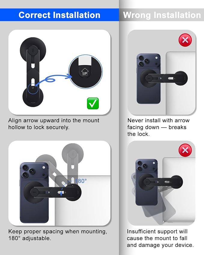 Magnetic Tesla Phone Holder, MagSafe Laptop Phone Mount for iPhone 17/16/15/14/13/12 Pro Max, Car Magnetic Phone Mount for Tesla Model 3/ ModelY/X/S (Black) - Image 3