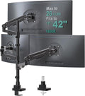 WALI Stacked Triple Monitor Mount for 13-42 inch Curved Screen, Max 26.4lbs by WALI
