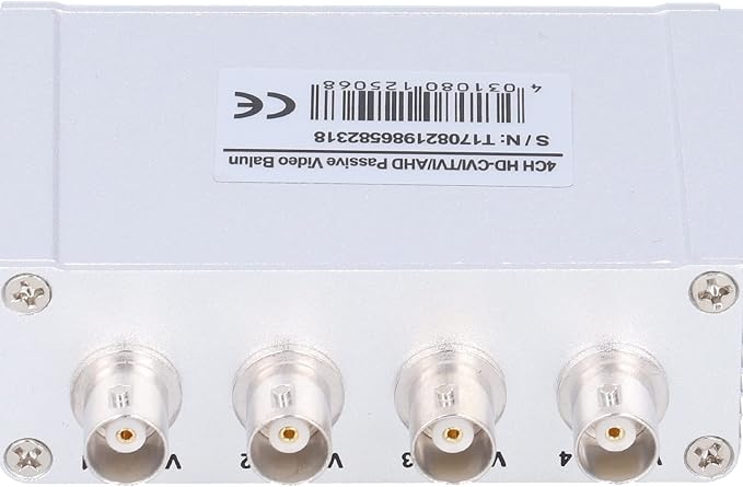 Video Balun, 1080P 4 Channel Passive Balun -interference for UTP Converter for Passive Video Twisted Pair Transceiver for Home for Industry - Image 4