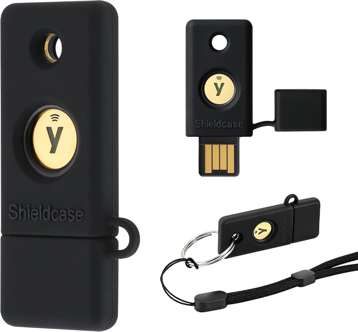 Silicone Case for YubiKey 5 NFC, Black by Shieldcase