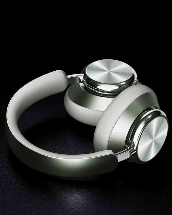 Wentronic Y03 Bluetooth Headphones Wireless Active Noise Cancelling Over Ear Headphones 48 Hours Playtime High Sound Quality 6 EQ Music Mode Headphones with Soft Ear Cushion - Green - Image 5