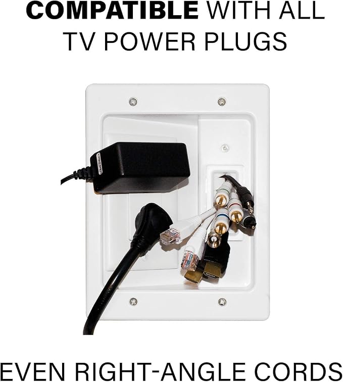SANUS Ultimate in-Wall Cable Management Kit for Mounted TV & Soundbar - Includes Soundbar & TV Wire Management - Conceals Power, HDMI, Optical, and Low-Voltage Wires Behind Wall Model: WSIWPSB1 - Image 4