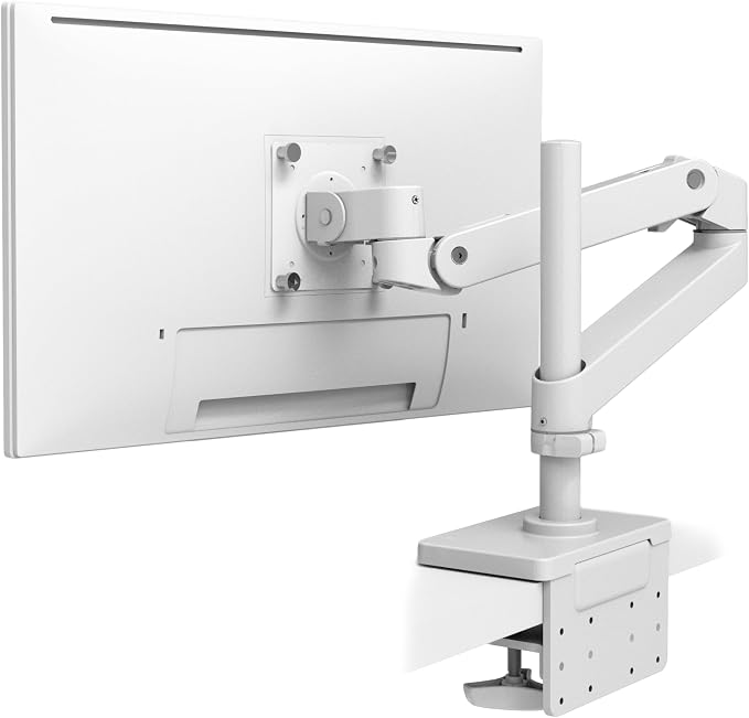 Ergotron – Upgraded LX Pro Premium Monitor Arm, Single Monitor Desk Mount – fits Flat Curved Ultrawide Computer Monitors up to 34 Inches, 4 to 22 lbs, VESA 75x75mm or 100x100mm – Tall Pole, White by Unknown