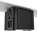 Under Desk PC Mount, Adjustable 5.6-11.2in, 33lb Steel, Ventilated by Monzlteck