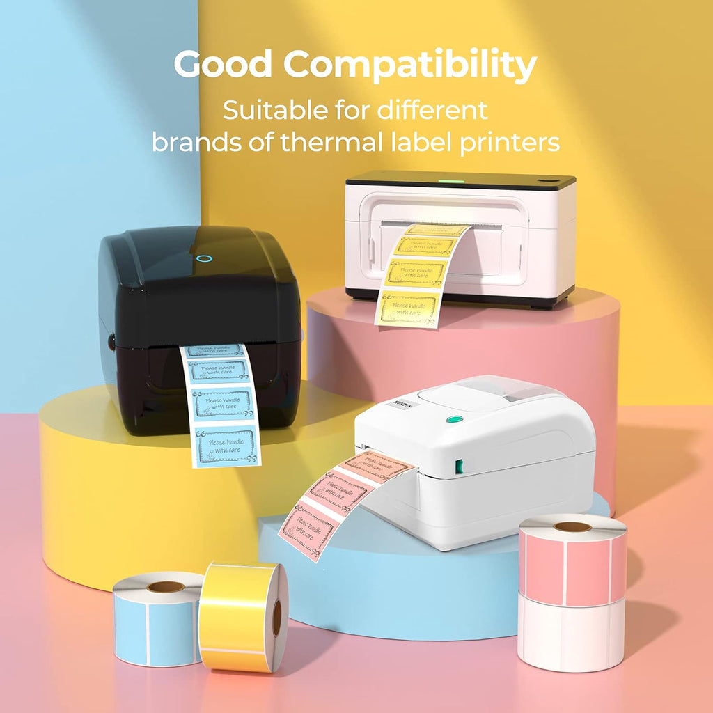 MUNBYN 2.25x1.25 Thermal Labels, 1000 Sheets/Roll, Yellow - Image 7