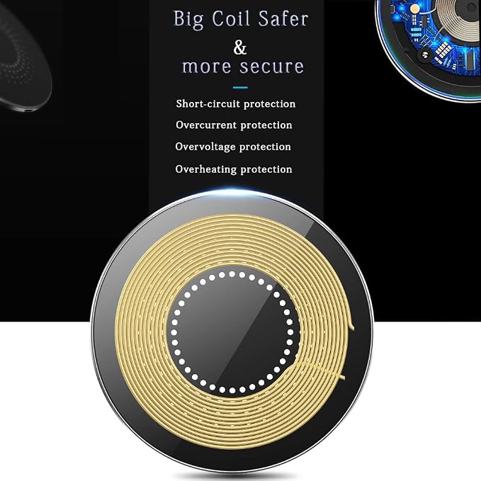 30W Wireless Charger Pad, Wireless Charge 30W, Fast Wireless Charger, Wireless Charging Compatible with Samsung Galaxy S23/S22/S21/S20, Fast Charger Compatible with iPhone 17/16/15/13/14/12 Series - Image 4