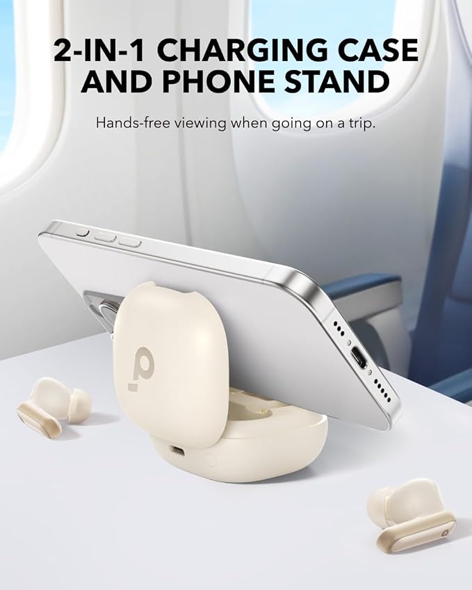 Soundcore P40i by Anker Noise Cancelling Earbuds with Adaptive ANC | Heavy Bass, 60H Playtime, 2-in-1 Case and Phone Stand, IPX5, Wireless Charging, Bluetooth 5.3 - Image 2