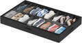 Lifewit Under Bed Shoe Storage Organizer 1 Pack(16 Shoes Cells), 4.3 Inches Profile Fabric Shoes Container Box with Clear Cover, Foldable Storage Bag with 2 Handles, Fits 8 to 16 Pairs by Lifewit