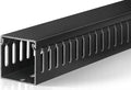2" H x 2" W Cable Raceway, 33in Under Desk Wire Management Channel, Black | Slotted Wire Duct, 2Pack, 16.5in Each, Heavy-Duty PVC Cable Management for Server Racks, Network Cables & Electrical Cabinets by ZhiYo