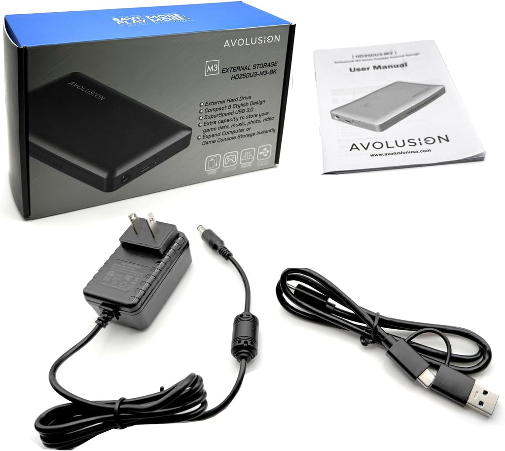 Avolusion M3 Series 2TB USB 3.0 Portable External Hard Drive - Black (for Windows, Mac OS, Xbox, PS) - Image 6