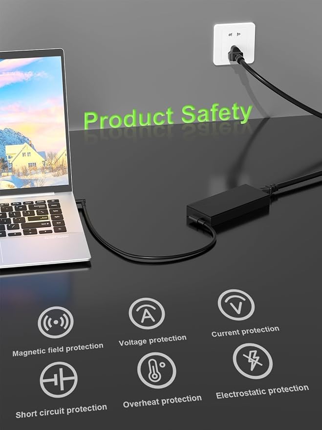 65W USB C Charger Compatible with Dell Pro 13 14 16 Xps 12 13 9315 7390 inspiron-7306 5620 5310 Chromebook 3100 3110 Latitude 5410 5330 5420 5440 5450 7410 7400 Laptop - Image 6