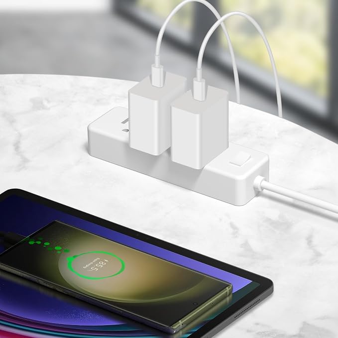 USB C Charger Type C Charger Fast Charging Long 12FT 45W Samsung Charger | for iPhone Air/17 Plus/17 Pro/17 Pro Max/16 Plus/16 Pro Max/15 Pro Max/iPad Pros/Samsung Galaxy S26/S25,Android(White) - Image 6