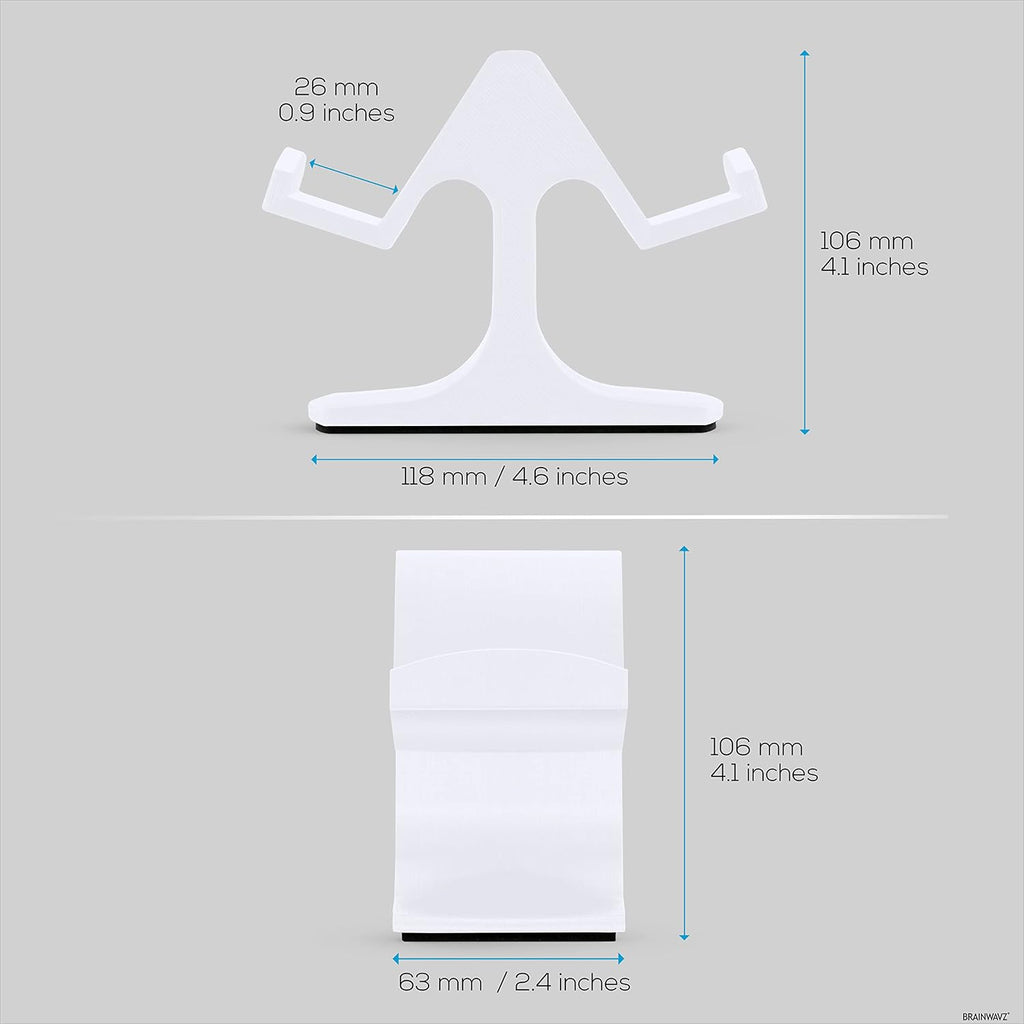 Dual Game Controller Desktop Holder Stand - Universal Design for Xbox ONE, PS5, PS4, PC, Steelseries, Steam & More, Reduce Clutter UGDS-03 (White) - Image 2