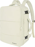 Taygeer Travel Backpack for Women, Carry On Backpack with Shoe Pouch | TSA 15.6" Laptop Back Pack Flight Approved, College Gym Bag Casual Daypack for Weekender Business Hiking, Beige by Taygeer