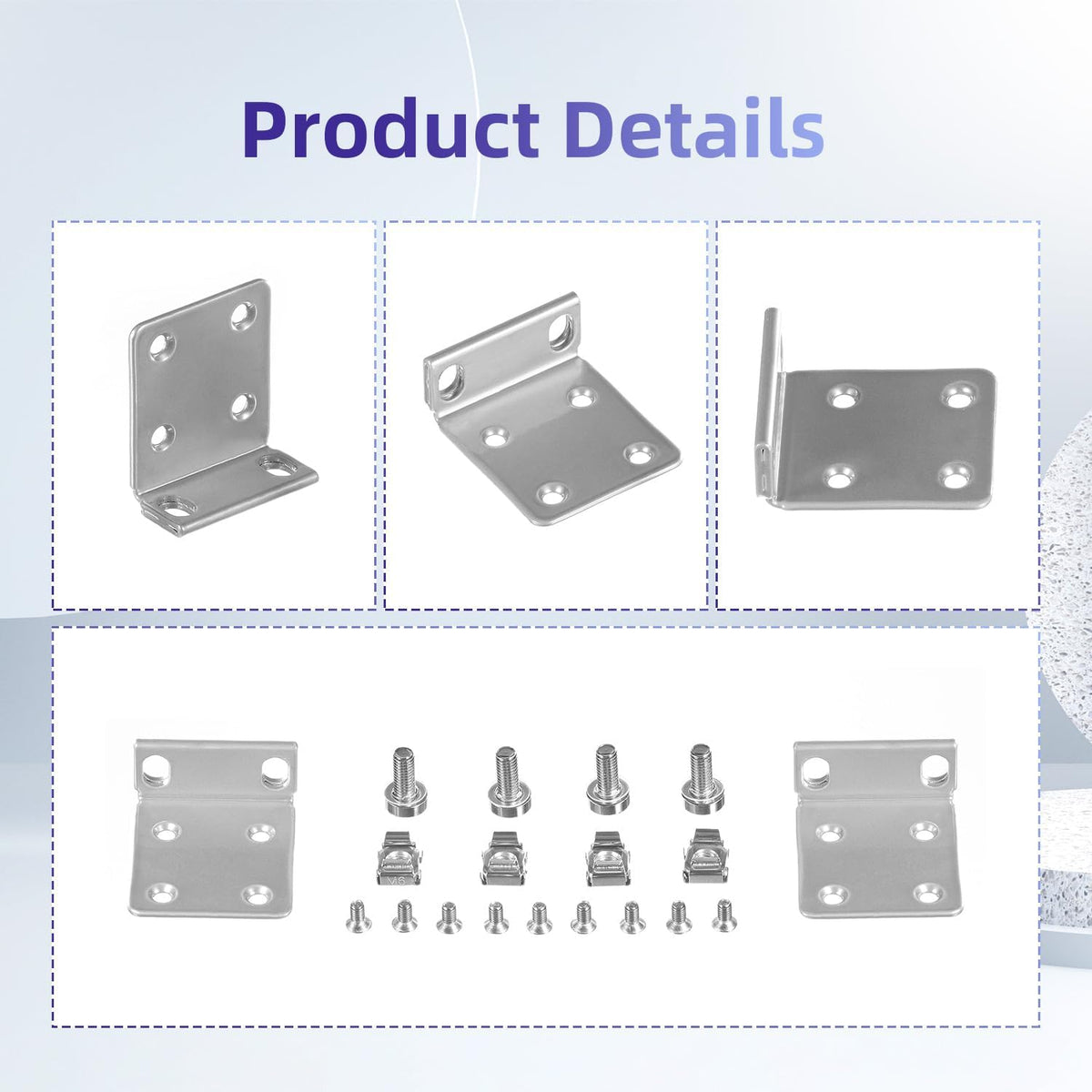 Rack Mount Kit for Ubiquiti Switch, 1U Rack Ears for Ubiquiti 16/24/48 Series Switches - Image 6