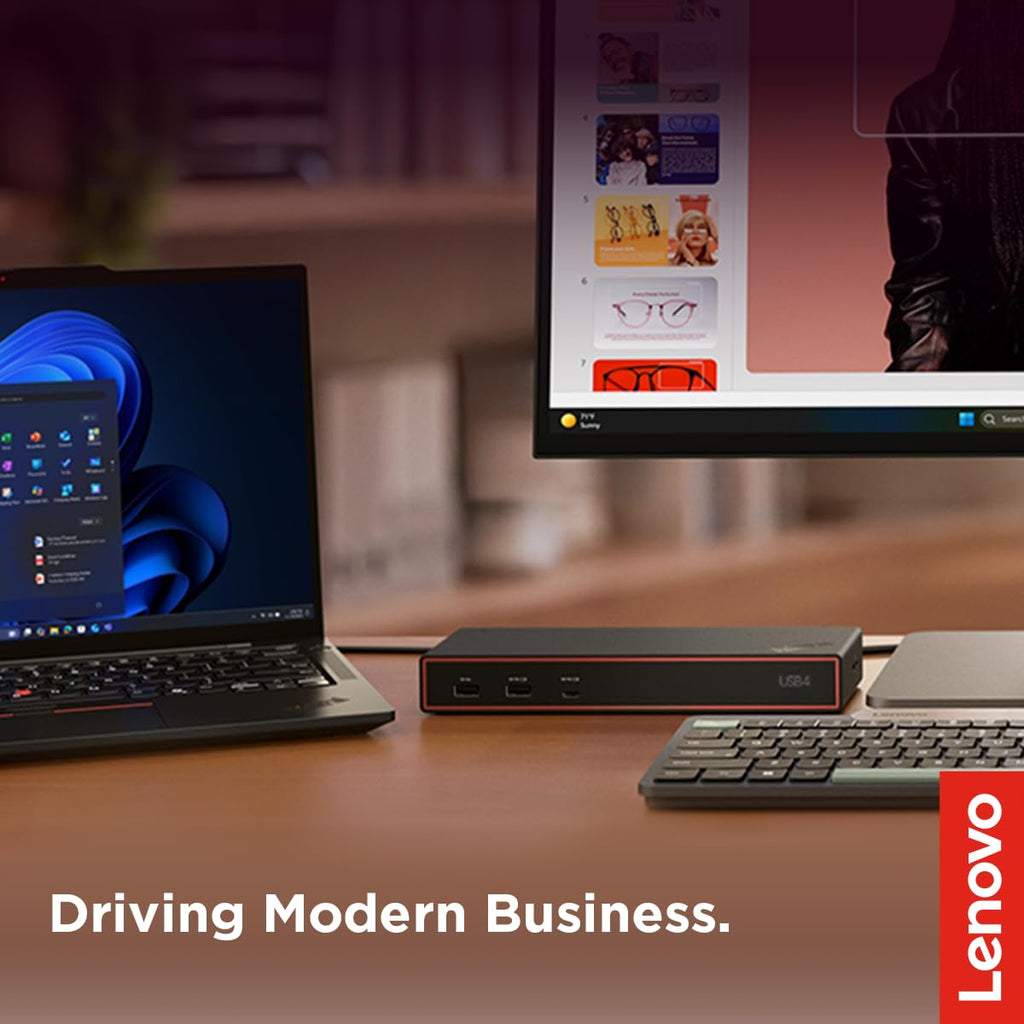 Lenovo ThinkPad USB4 Dock 5000, 40Gbps Bandwidth, Universal Compatibility, 65W Charging, Multiple Display Support, Black - Image 7