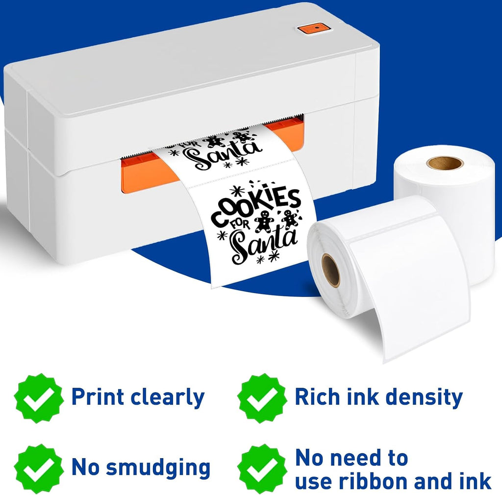 ESSENTIAL 4" x 4" Direct Thermal Shipping Labels (2800 Labels, 8 Rolls) - Image 5